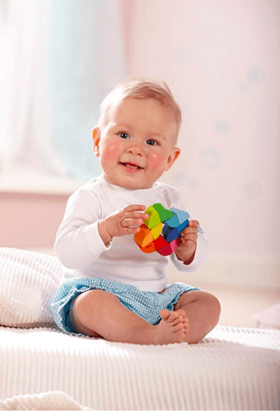 Germany HABA Clutching Toy Roundabout Wooden Manipulative Rattle & Teether one piece(randomly style)