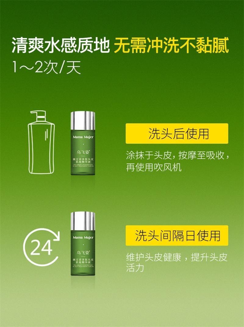 【中国直邮】 Mama Mujer 乌飞姿豌豆苗多肽头皮肌能精华液8ml*6支1盒