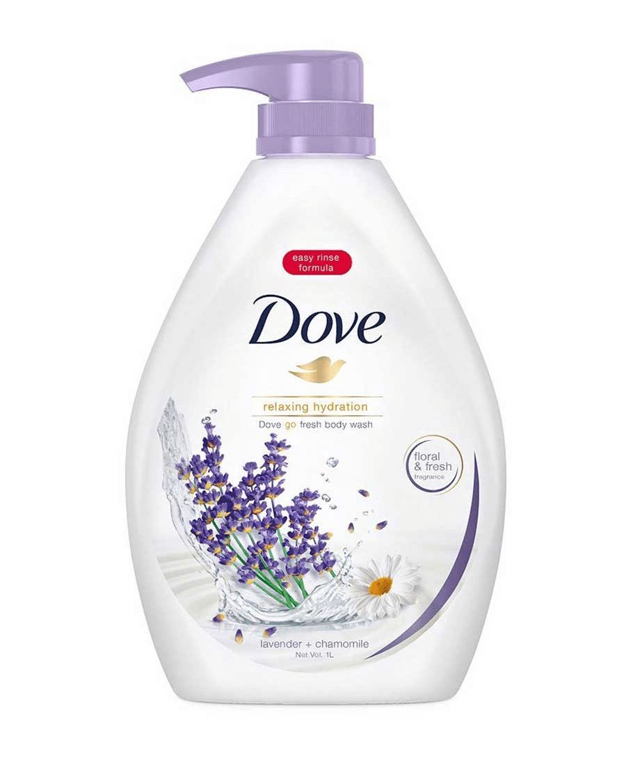 Relaxing Hydration Dove Go Fresh Body Wash Lavender x Chamomile 1L