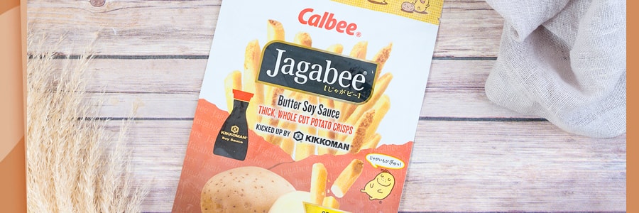 日本CALBEE卡乐B JAGABEE薯条先生 酱油黄油味 113.4g