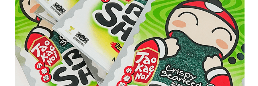 泰國小頭目 超大片脆皮海苔 原味 12pc 38g