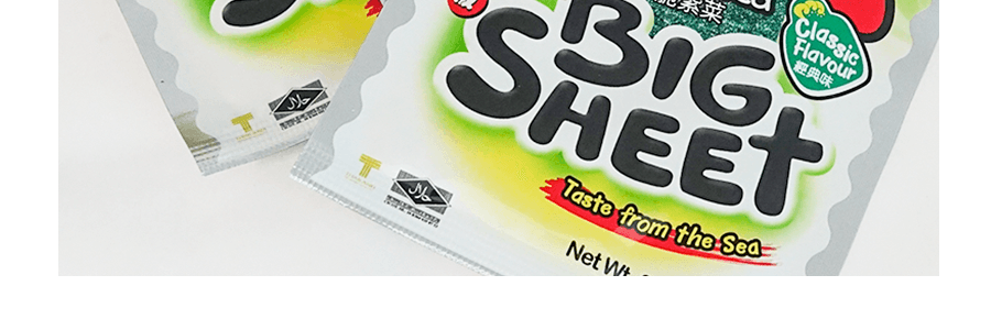 泰國小頭目 超大片脆皮海苔 原味 12pc 38g