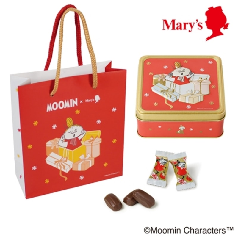 【日本直邮】日本超人气巧克力MARY'S 2023年圣诞限定 MOOMIN巧克力礼盒 76g