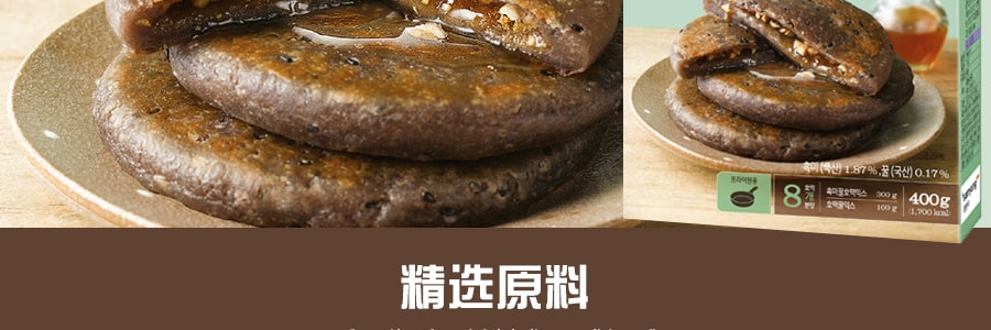 韩国QONE 黑米蜂蜜糖饼预拌粉 400g