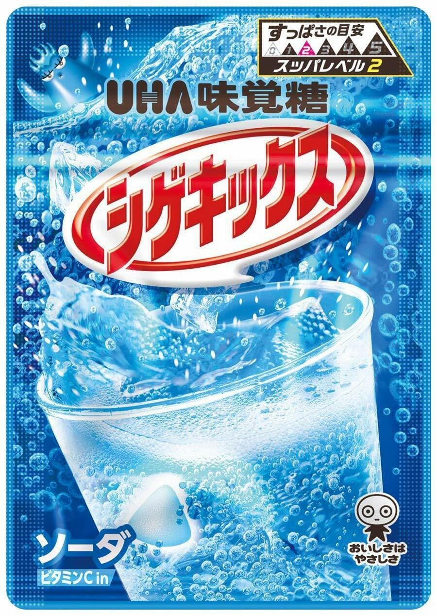 日本UHA悠哈 超酸軟糖 特濃蘇打味 20g