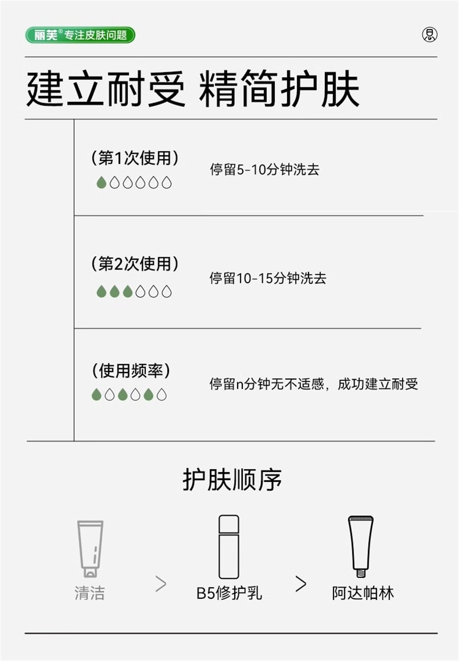 【中国直邮】丽芙 阿达帕林凝胶阿达帕林凝胶医用去祛痘药膏16g/盒