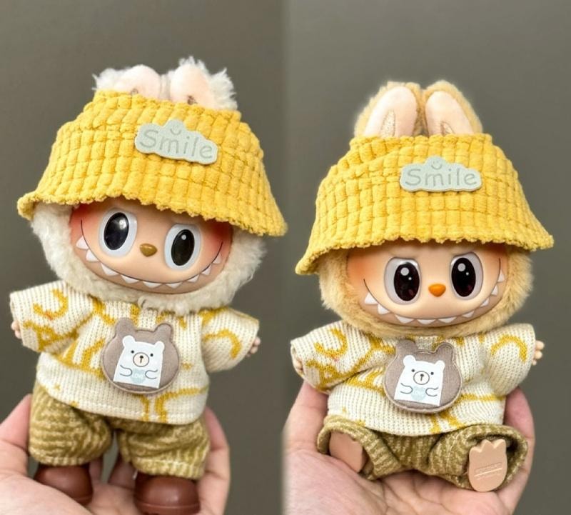 【中國直郵】 FOXTAIL Labubu拉布布娃衣 盲盒公仔衣服 毛絨套裝 可愛換裝-花裙子款(不含公仔) 1件*預計到達時間3-4週
