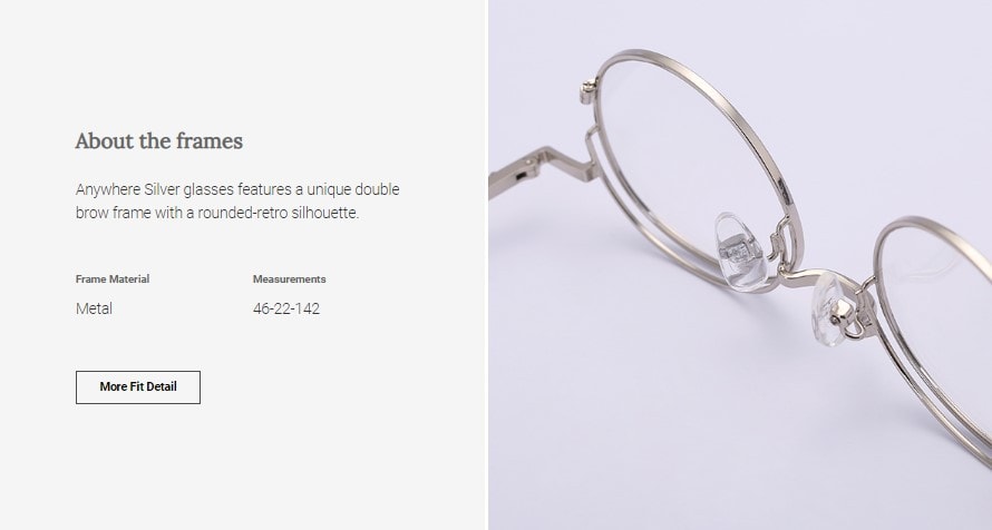 Digital Protection Eyeglasses: Anywhere- Sliver (DL72126 C4) - Lens Included
