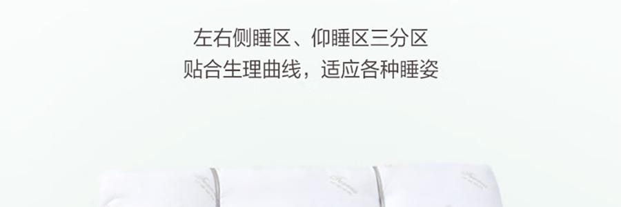FUANNA富安娜 艾草麦饭石防螨枕头 分区枕 抑菌草本枕 70*45cm