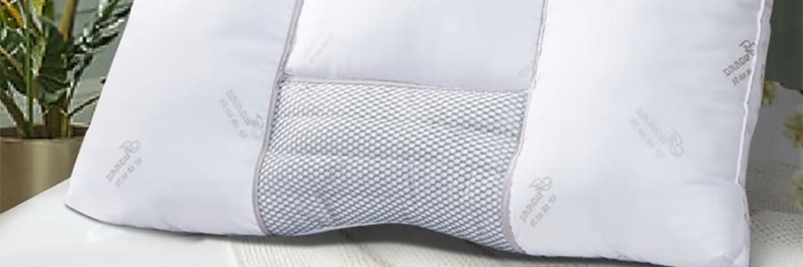 FUANNA富安娜 艾草麦饭石防螨枕头 分区枕 抑菌草本枕 70*45cm