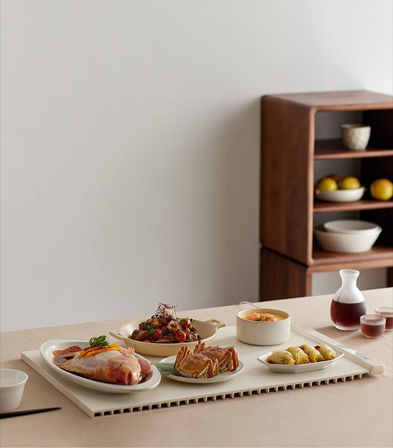 OLAYKS 暖菜板折叠家用硅胶保温板多功能热菜保温桌垫加热神器适用于厨房餐桌