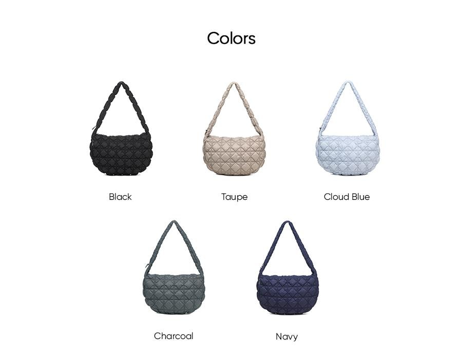 【韩国直邮】 韩国 CARLYN COZY 抽绳设计超大号云朵包 可调节长短 炭灰色