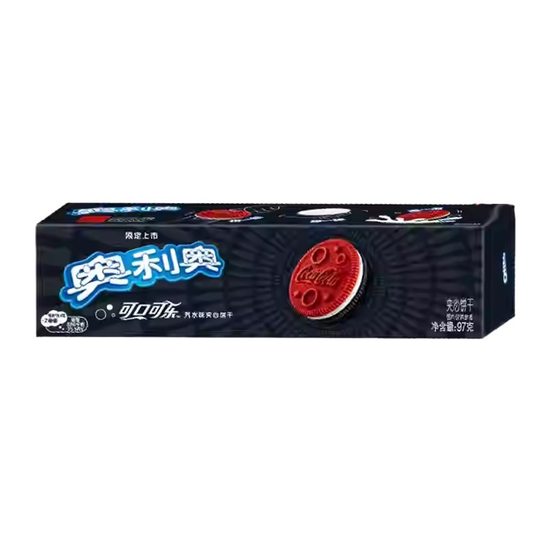 【可口可乐联名限量款 中国直邮】 奥利奥 夹心饼干可口可乐联名款汽水味97g*1蛋糕烘焙饼干儿童零食