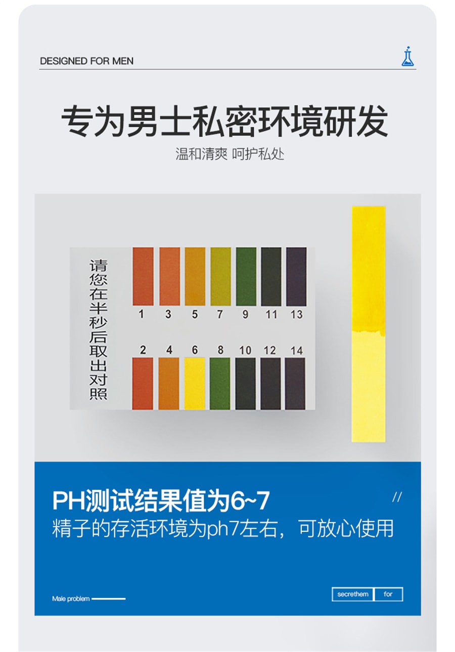 【中国直邮】他秘 男士私处护理液马鞭草抑菌止痒洗护液去垢清洗液私密处沐浴露 260ml