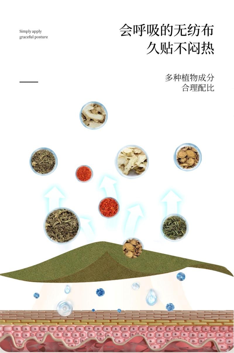 广药白云山 美腿贴 纤纤玉腿贴精油艾灸贴懒人修身贴纤腿贴轻姿贴 12贴/盒