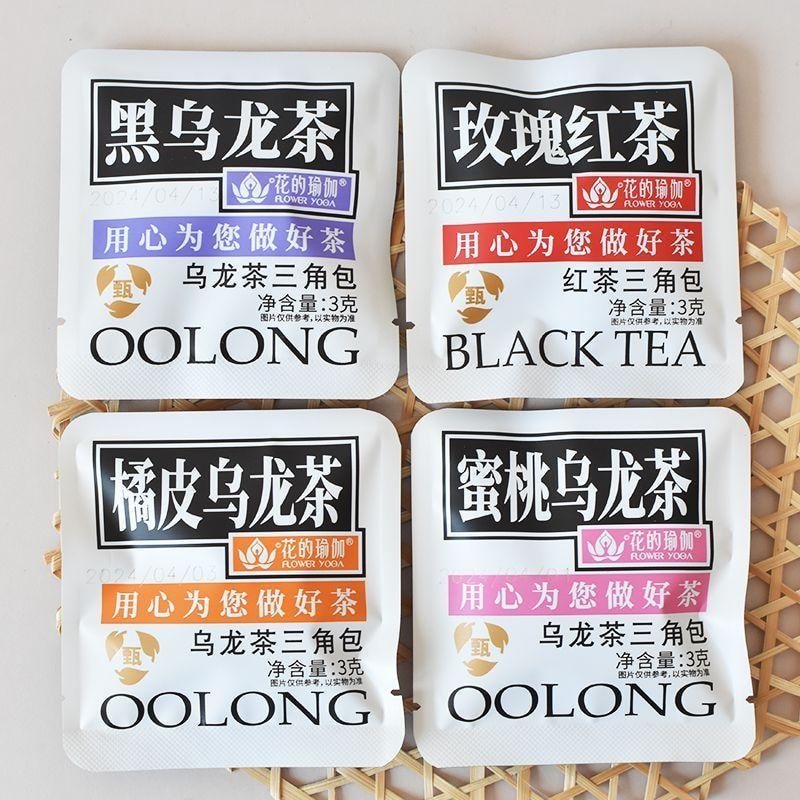 花的瑜伽 养颜花茶【黑乌龙茶 3g*3   玫瑰红茶3g*3  橘皮乌龙茶3g*3  蜜桃乌龙茶3g*3】 4种混合味道12袋装