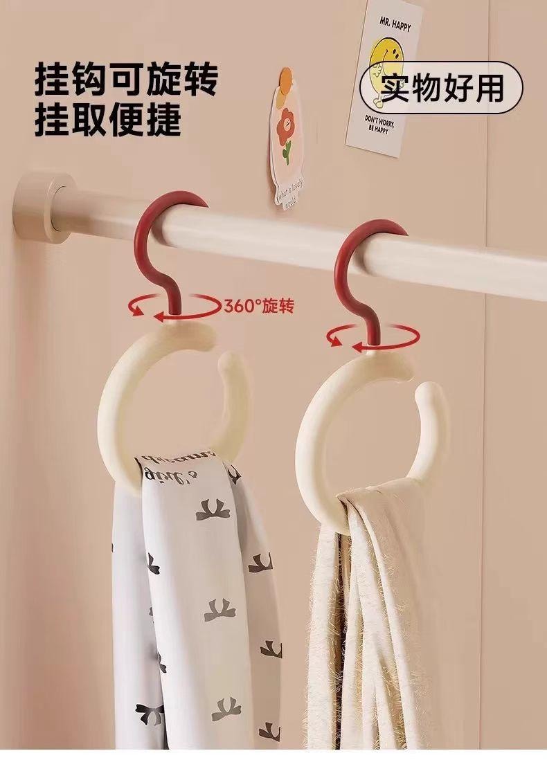 海蓝星 鸭舌帽收集神器 多巴胺挂钩 多巴胺红 安可拉白 360度旋转 加粗材质不变形 不滑落不留痕 2件 