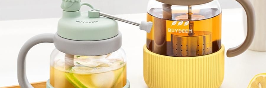 BUYDEEM北鼎 划水鸭泡茶吨吨杯子 玻璃杯壶 600ml DG86/A9