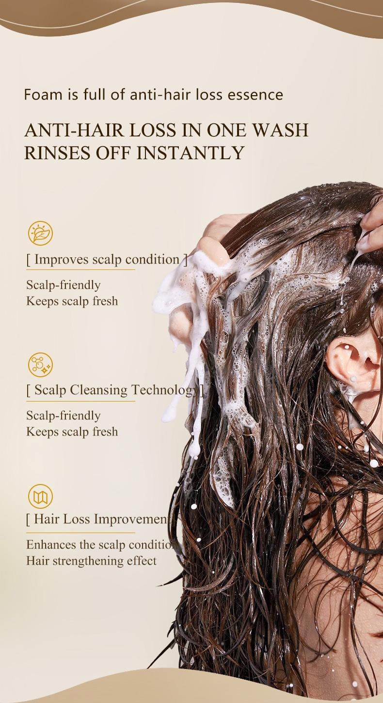 Sipimo詩碧曼 人參何首烏防脫洗髮精 產後熬夜脫髮固髮洗頭膏 蓬鬆增髮洗髮露 產後壓力性脫髮熬夜固發密發 瑞士毛囊靶向強韌毛囊激活 90天增厚發量 臨床數據驗證 420ml