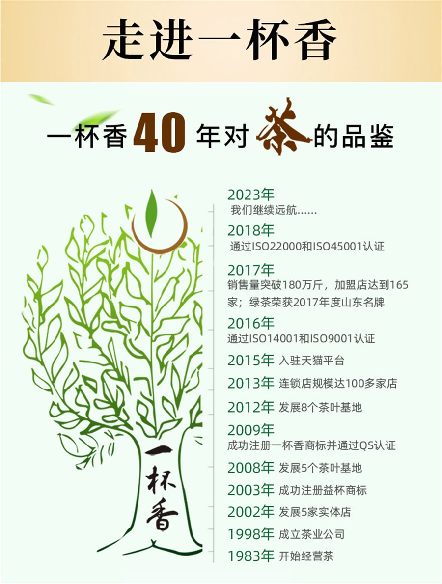 【中国直邮】一杯香   2023新茶茉莉花茶横县花草茶绿茶茶叶  250g/罐