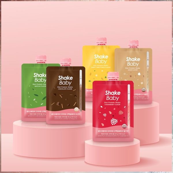 [韓國 ShakeBaby] 代餐奶昔 減肥蛋白奶昔袋 低熱量方便攜帶 - 多種裝(40g x 5ct)