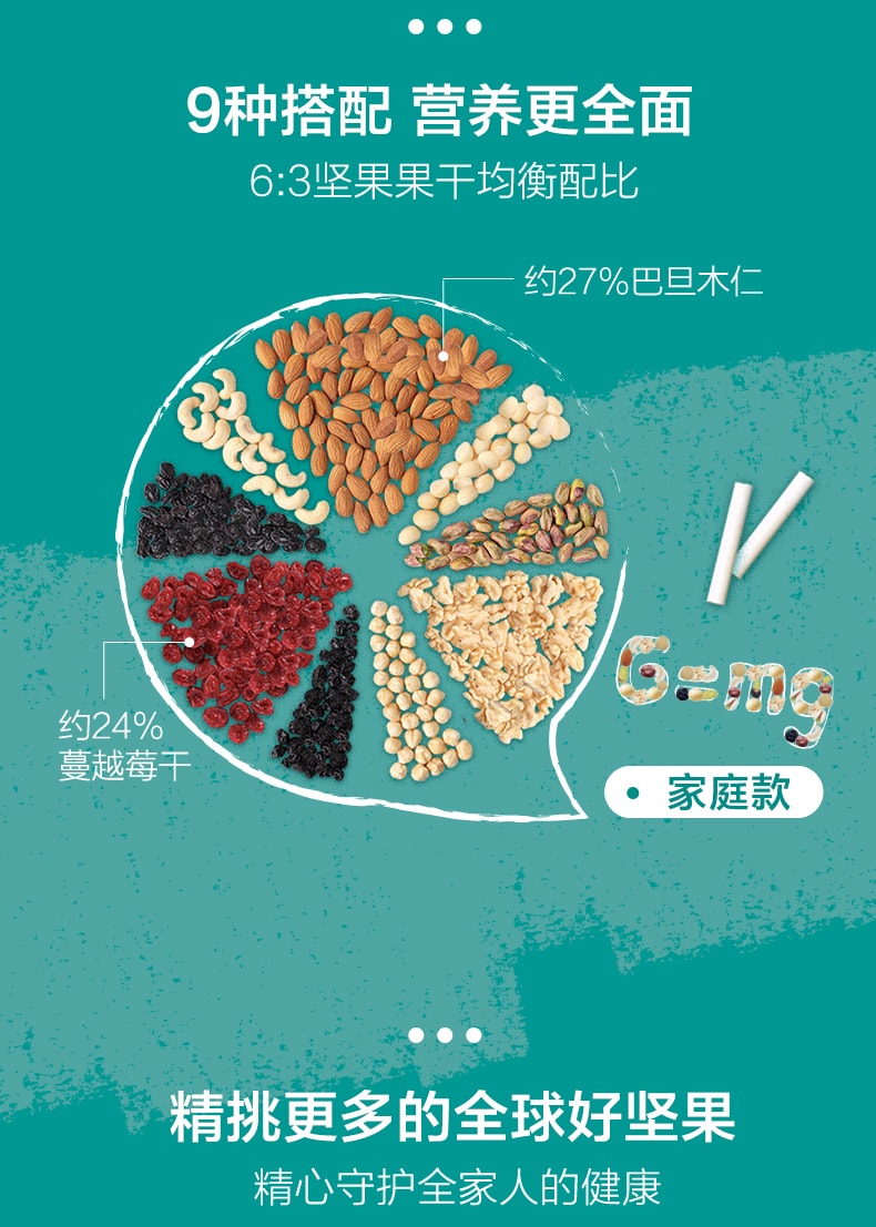 [China direct mail] daily nut small package bulk volume mixed fruit nuts small package snacks 25g