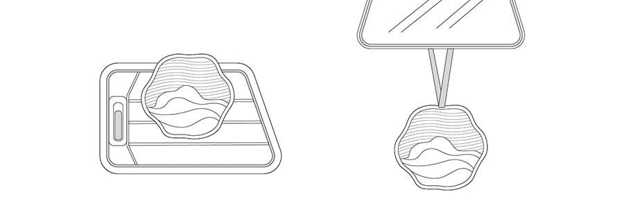 宋朝 聽海系列車載香薰 掛件香水 出風口香氛香掛 蘭韻清風