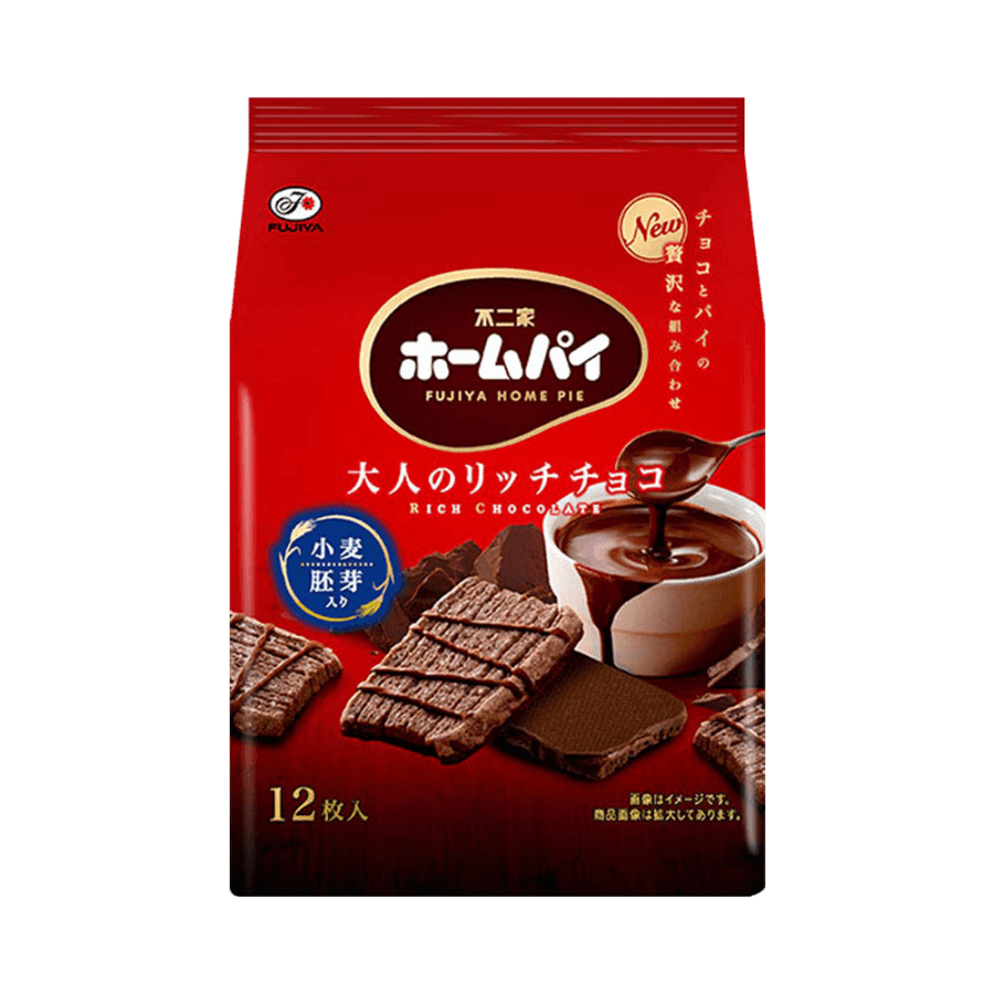 [日本直邮] FUJIYA 不二家 巧克力风味千层酥饼干 12个
