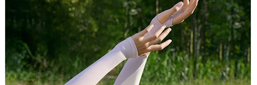 BENEUNDER蕉下 冰嶼系列 透漾防曬袖套 速乾材質出汗不黏膩 椰米白 M碼【周杰倫代言】