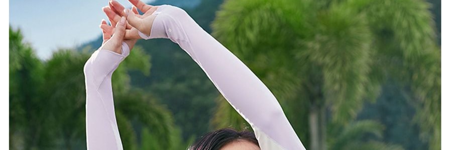 BENEUNDER蕉下 冰嶼系列 透漾防曬袖套 速乾材質出汗不黏膩 椰米白 M碼【周杰倫代言】