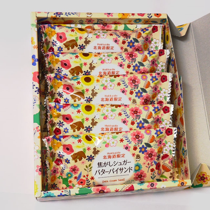 【日本直邮】日本北海道限定 鲜奶黄油夹心蝴蝶酥 5枚装