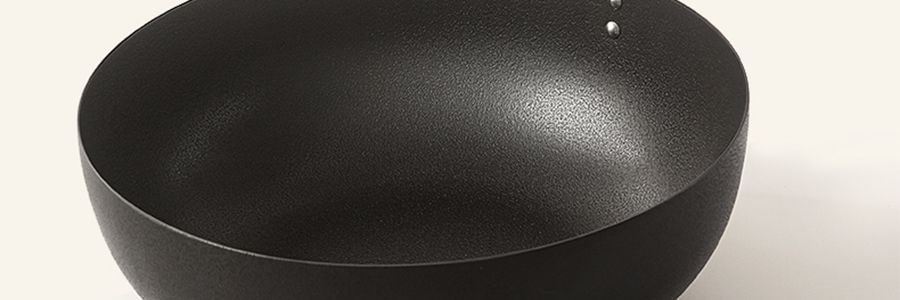 KIMS COOK 小可爱系列 多功能铁锅 煎炒锅 带盖+沥油架 26cm