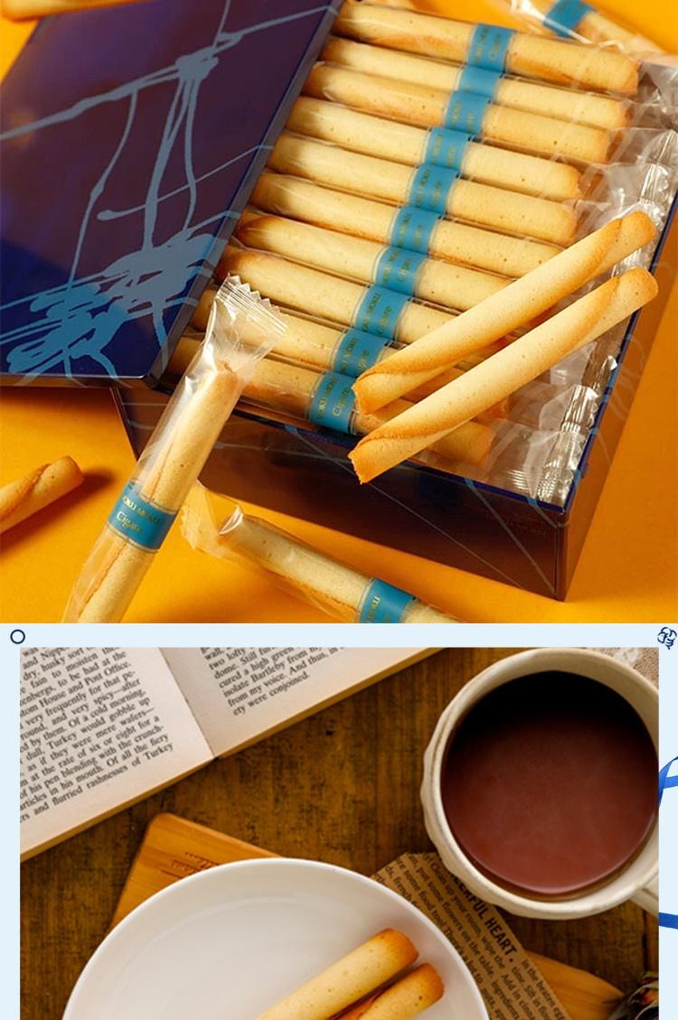 日本 Yoku Moku 东京人气伴手礼 手工雪茄蛋卷礼盒 奶香黄油 铁盒装 20枚