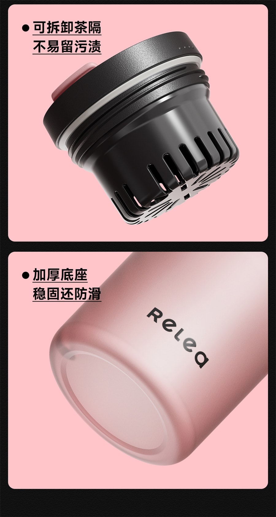 【中國直郵】物生物 芭樂雙飲杯大容量吸管杯冰霸杯耐高溫tritan泡茶杯 春日抹茶1200ml