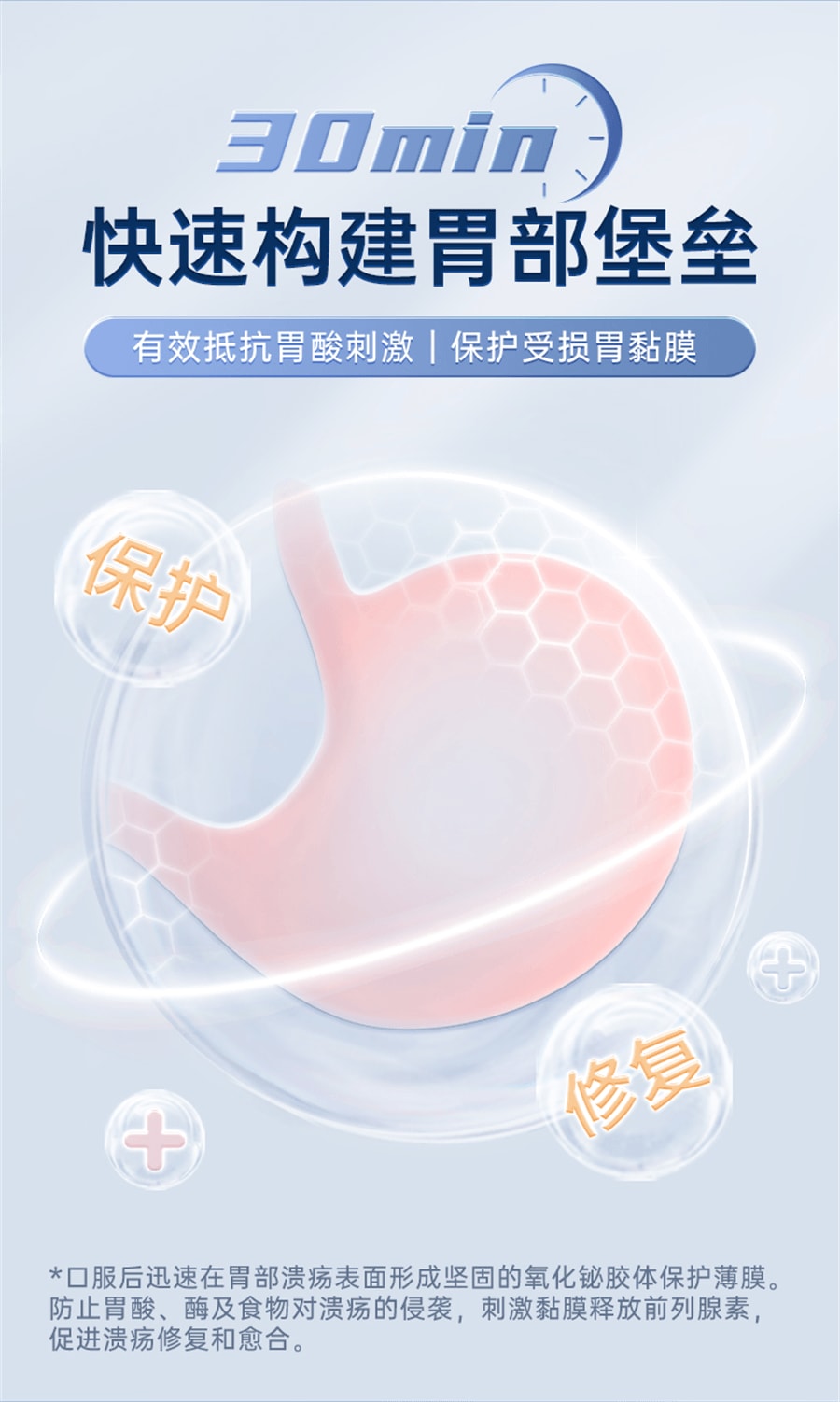 【中国直邮】 丽珠得乐 枸橼酸铋钾胶囊 消化不良慢性胃炎胃痛胃酸过多40粒/盒(医师推荐拍3盒)