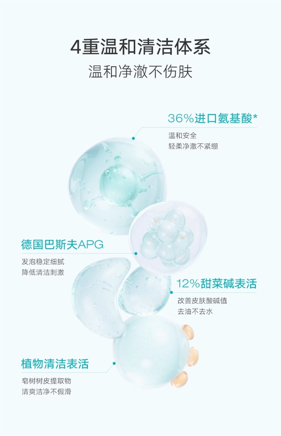 【中国直邮】 泊本 氨基酸温和净澈洁面乳 深层清洁平衡水油水润保湿温和 120g/支(抖音爆款推荐)