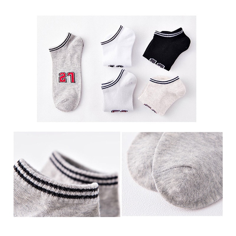 STUDIOV Number Themed Socks for Male - Grey 27