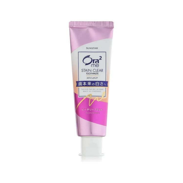 【日本直郵】 日本 SUNSTAR ORA2 皓樂齒 深層清潔牙膏 鮮桃薄荷口味 130g 美白去黃去牙漬