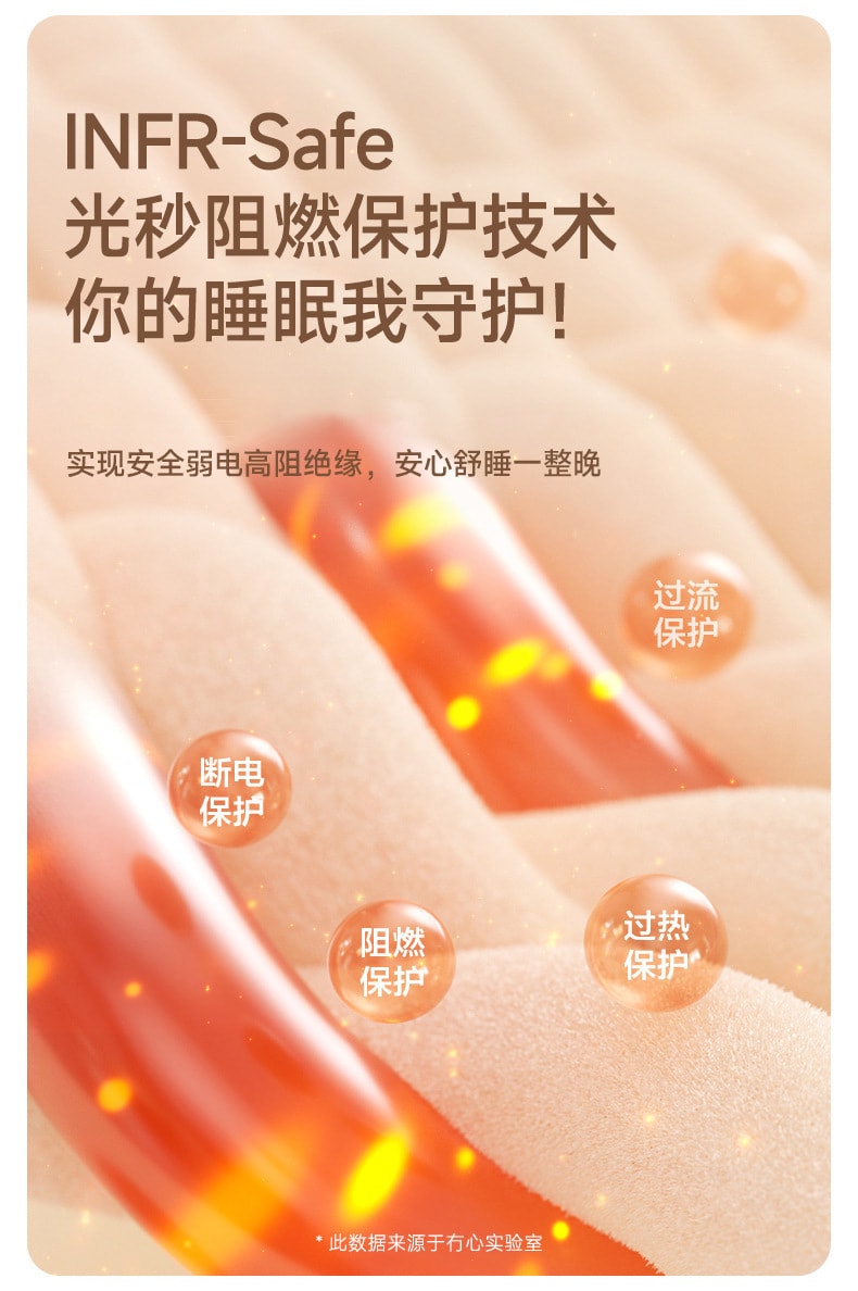 【中国直邮】 冇心 充电加热发热袜子暖脚神器女生床上睡觉办公室充电暖腿宝礼物   喵喵暖白