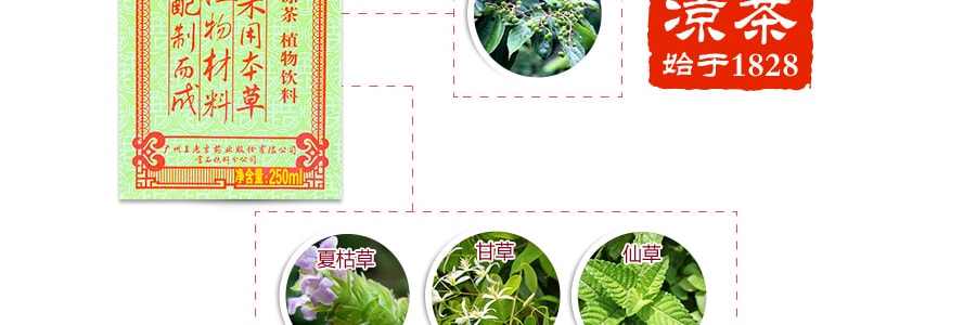 王老吉 凉茶植物饮料 250ml 夏季清火消暑