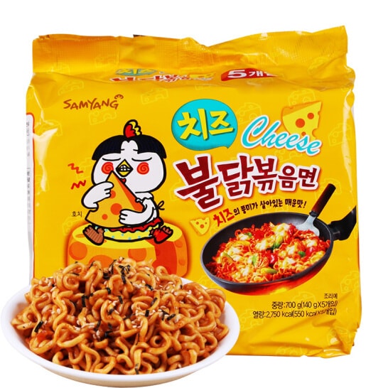 Hot Chicken Flavor Ramen Cheese Flavor 140g x 5 Packs