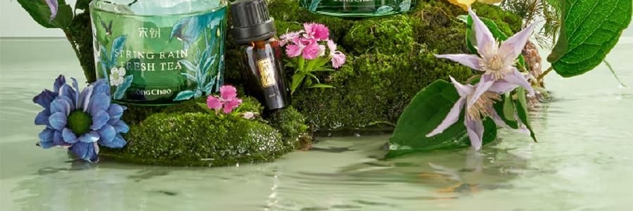 宋朝 繁花之境系列香氛 无火香薰+扩香石礼盒 春雨清茶