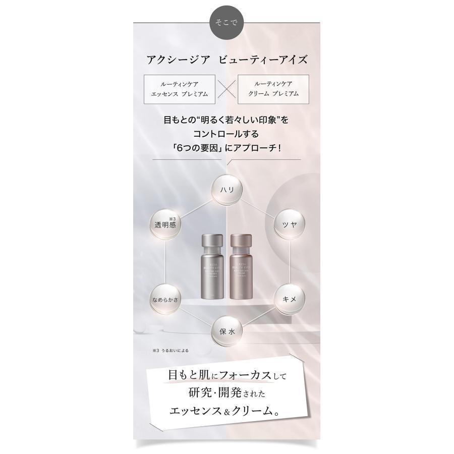 【日本直邮】日本 AXXZIA 晓姿 眼部日常护理霜 高级版 15g