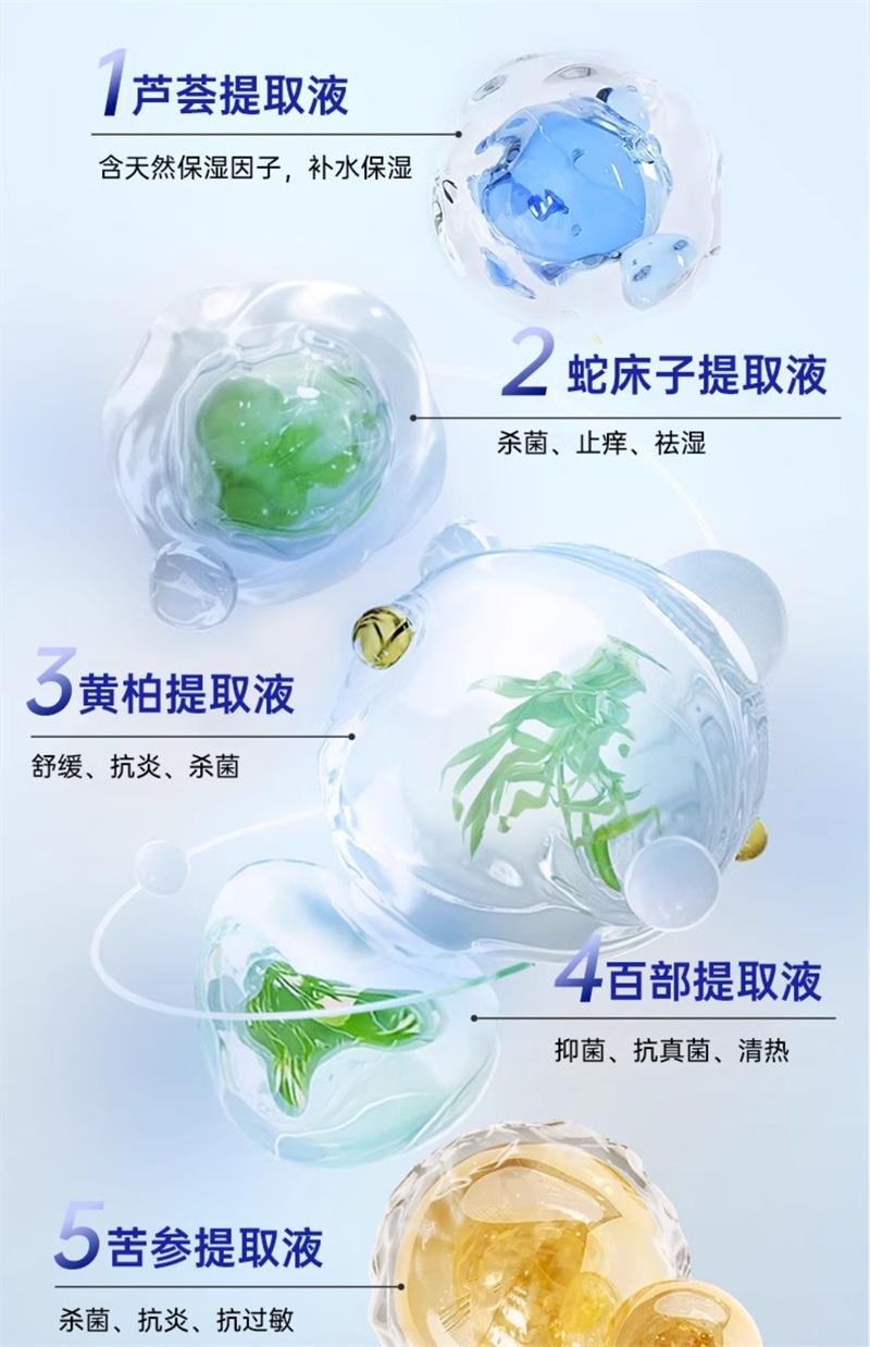 【中国直邮】 妇炎洁 私密水润护理凝胶私处干涩补水内阴乳酸益生菌抑菌养护保养 5g/支*3支