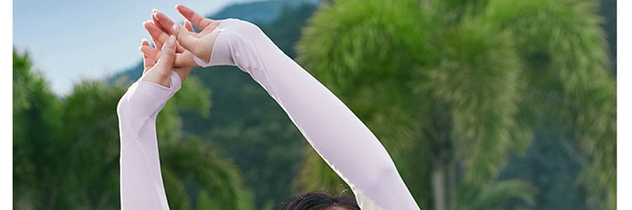 BENEUNDER蕉下 冰嶼系列 透漾防曬袖套 漫暮黑 S碼