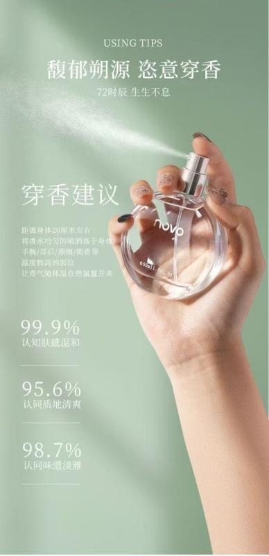 【中國直郵】 NOVO 香水偽體香持久留香清新自然小眾高級少女香氛 50ml