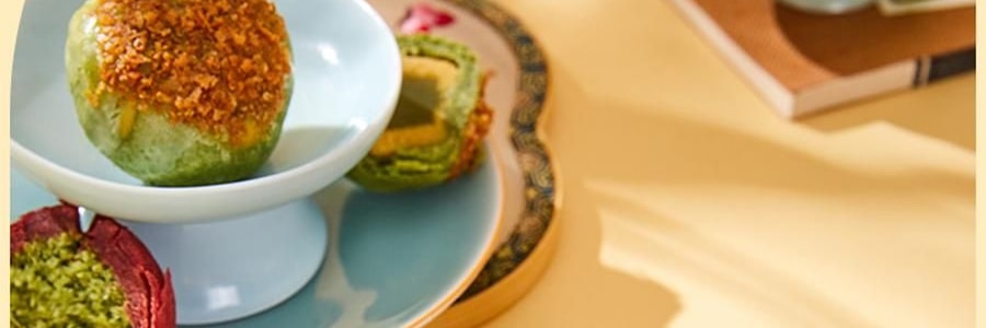 南宋胡记 繁花似锦点心礼盒 荷花酥+龙井茶酥 6味9枚入 225g【浙江杭州特产】