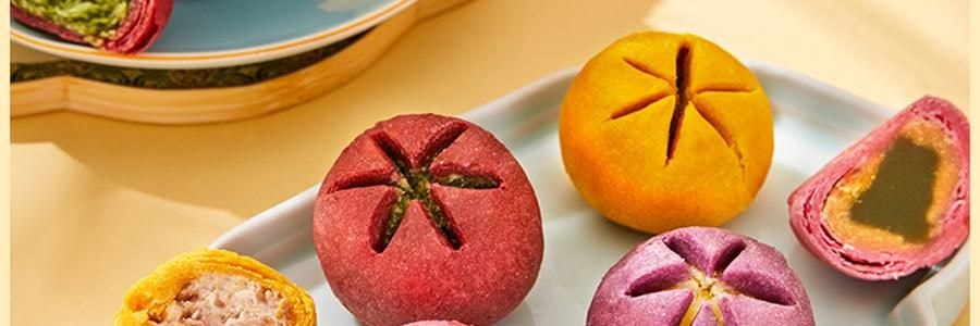 南宋胡记 繁花似锦点心礼盒 荷花酥+龙井茶酥 6味9枚入 225g【浙江杭州特产】