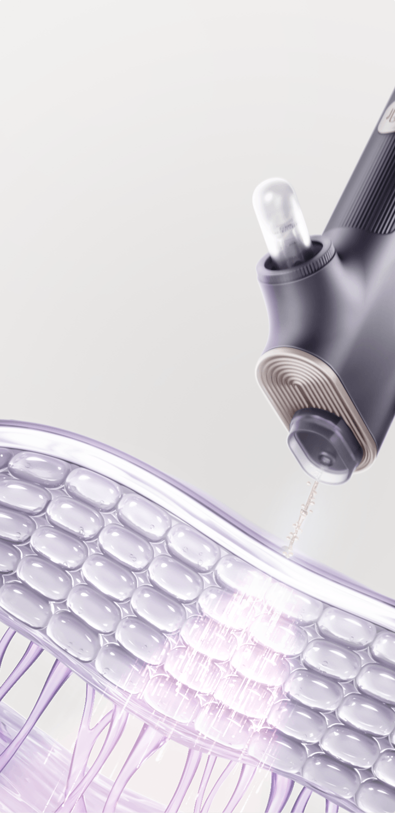  谷心 GX. 【贈送5瓶30ml純露】全美獨家新品首發 最新款雅灰紫居家無針水光砲小吊瓶水光儀 敏敏肌必備 美容儀器 1台 + 贈送5瓶30ml純露