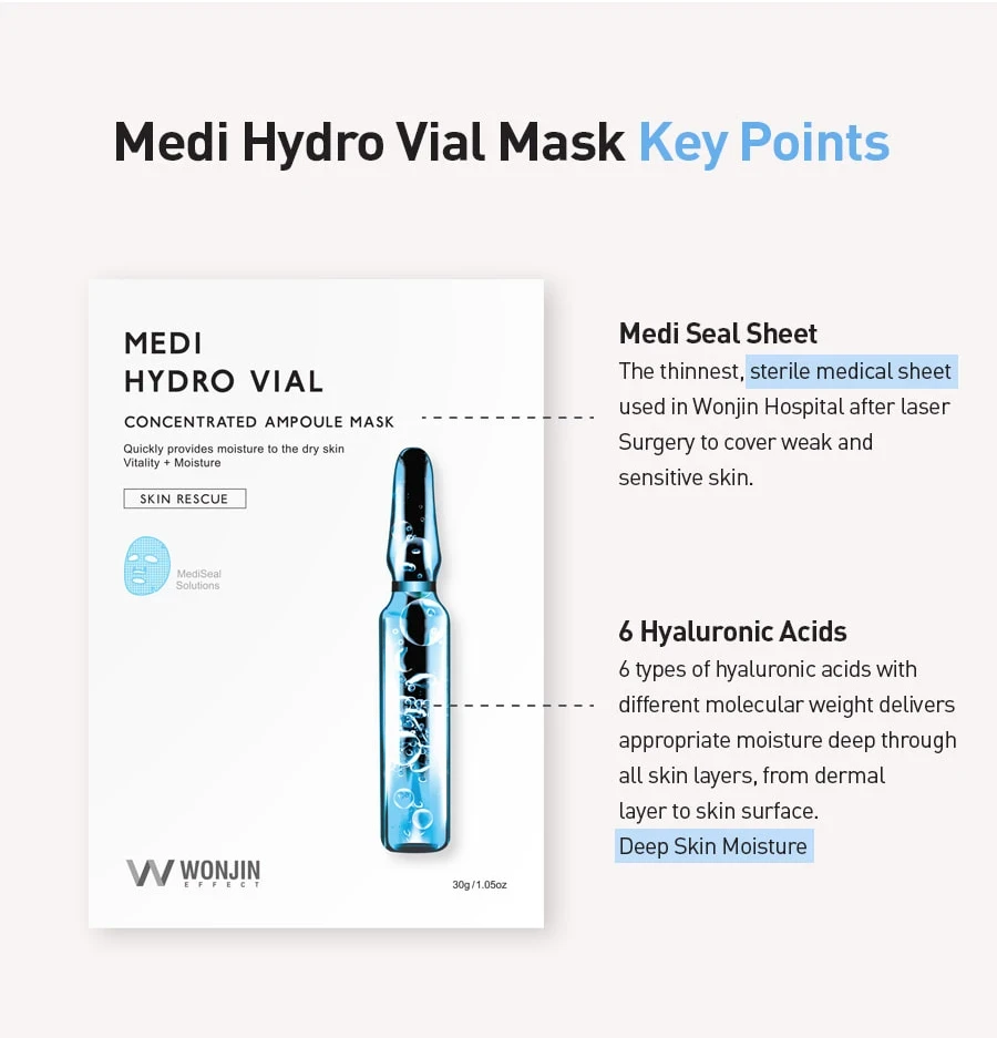 Medi Hydro Vial Mask 1pcs